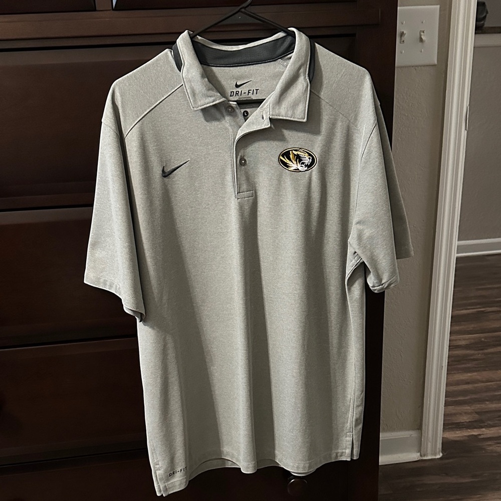 Nike Mizzou Gray Polo Shirt